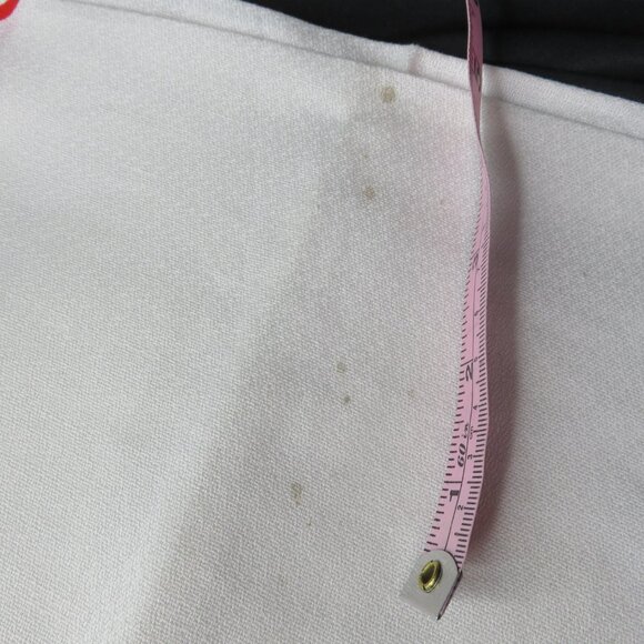 Vintage Tahitian Tablecloth 8 Napkins Hand Round 62 inch Red White Polynesian - Picture 10 of 10